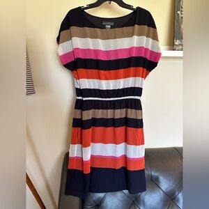Jessica Howard Colorful Striped Midi Dress